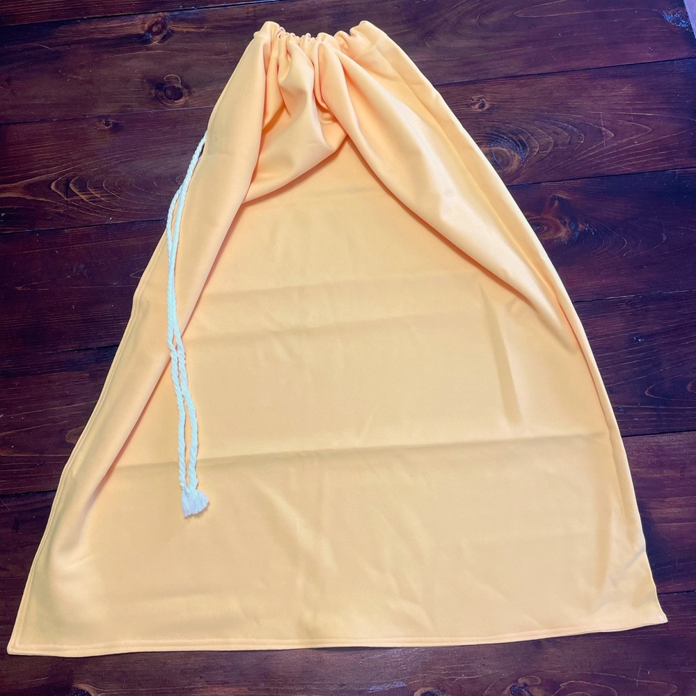 Handmade in Maine drawstring laundry bag